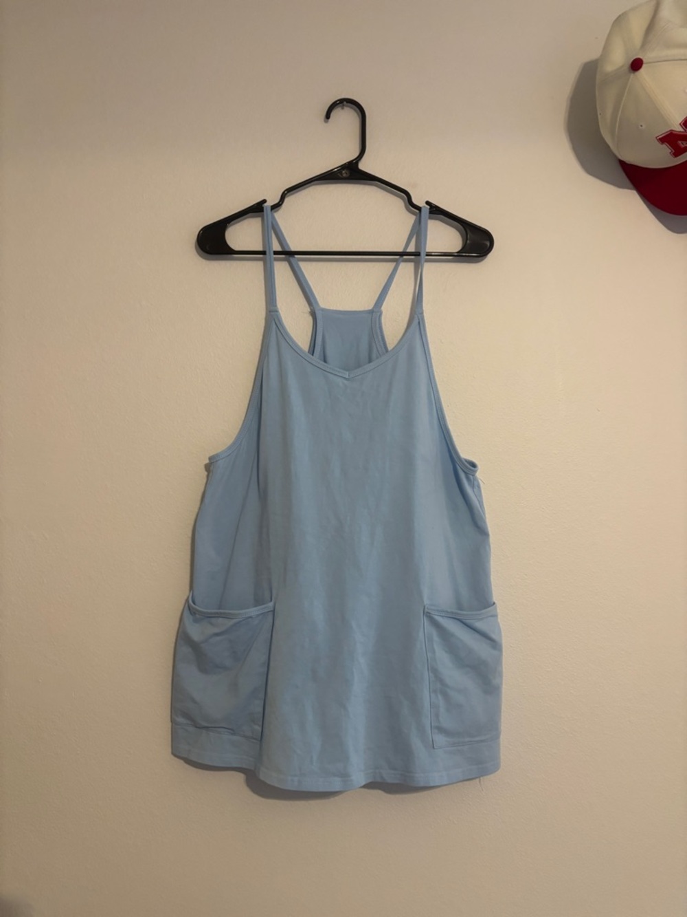 Amazon Light Blue Maxi Romper with Pockets